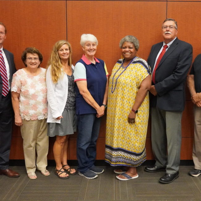 CCC Retirees with College President