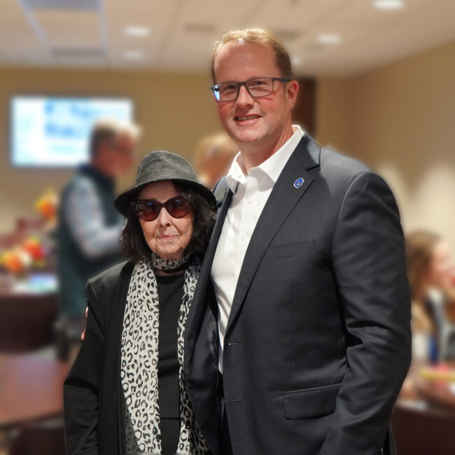 Dottie McIntyre and Dr. Hurst