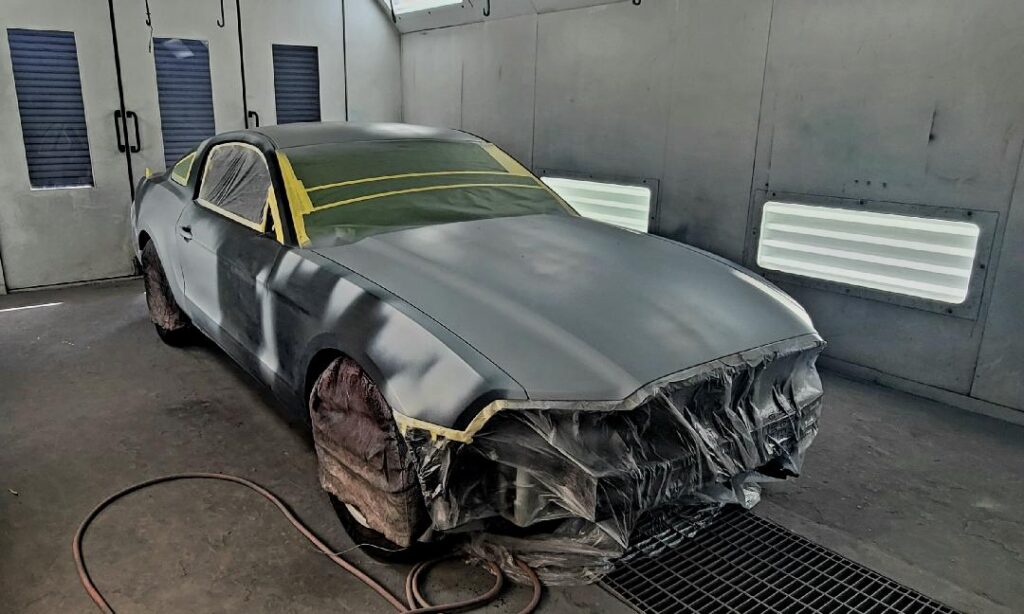 Miranda Parks' car being restored.