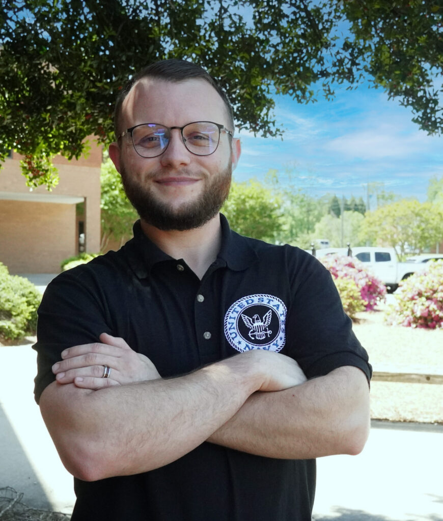Navy veteran Justin Lattimore is training for his next career in cyber security.