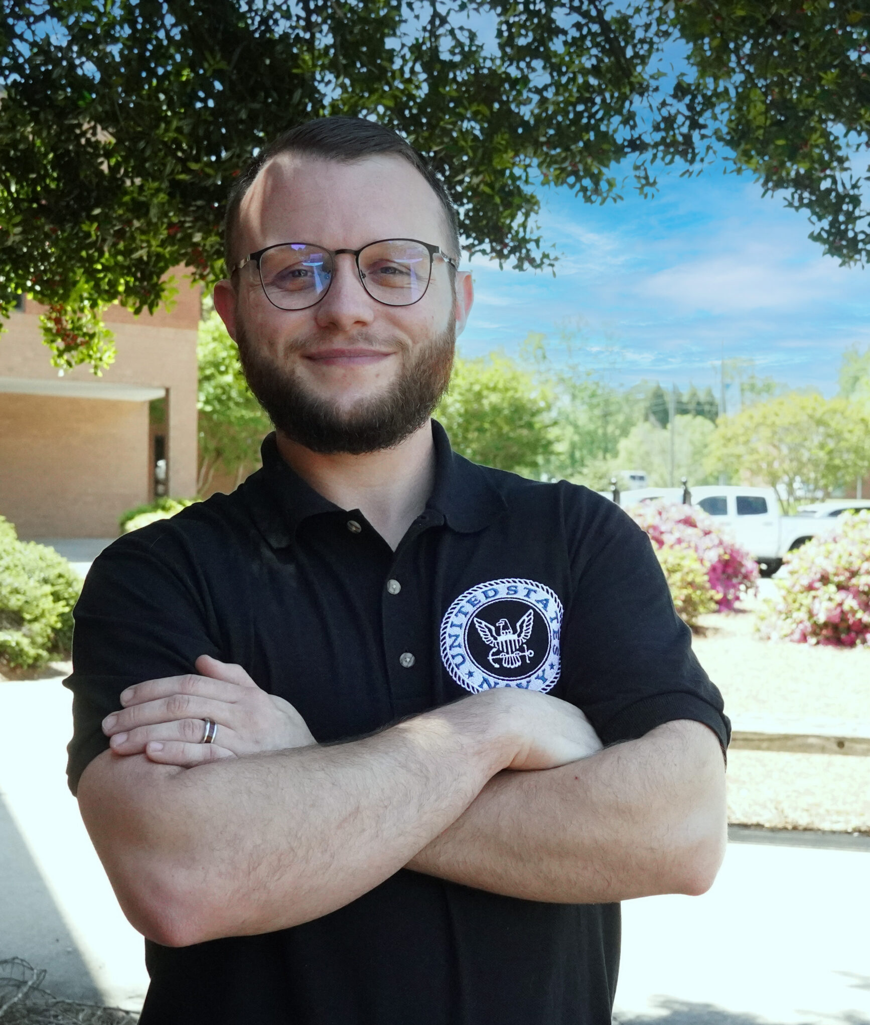 Navy veteran Justin Lattimore is training for his next career in cyber security.