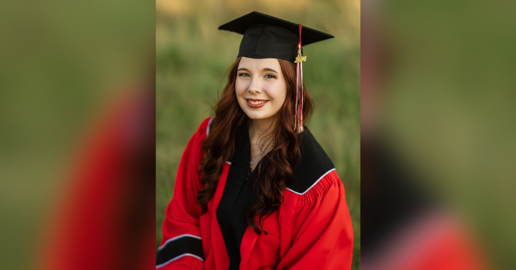 Taylor Tongle in her Pinnacle Classical Academy cap and gown.