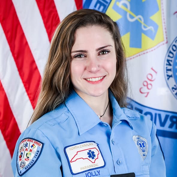 Mary Jolly in her paramedic uniform